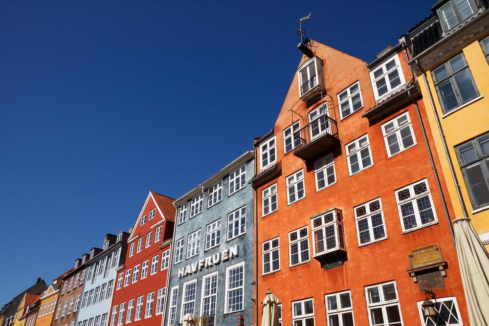 Colorful houses of Nyhavn in Copenhagen